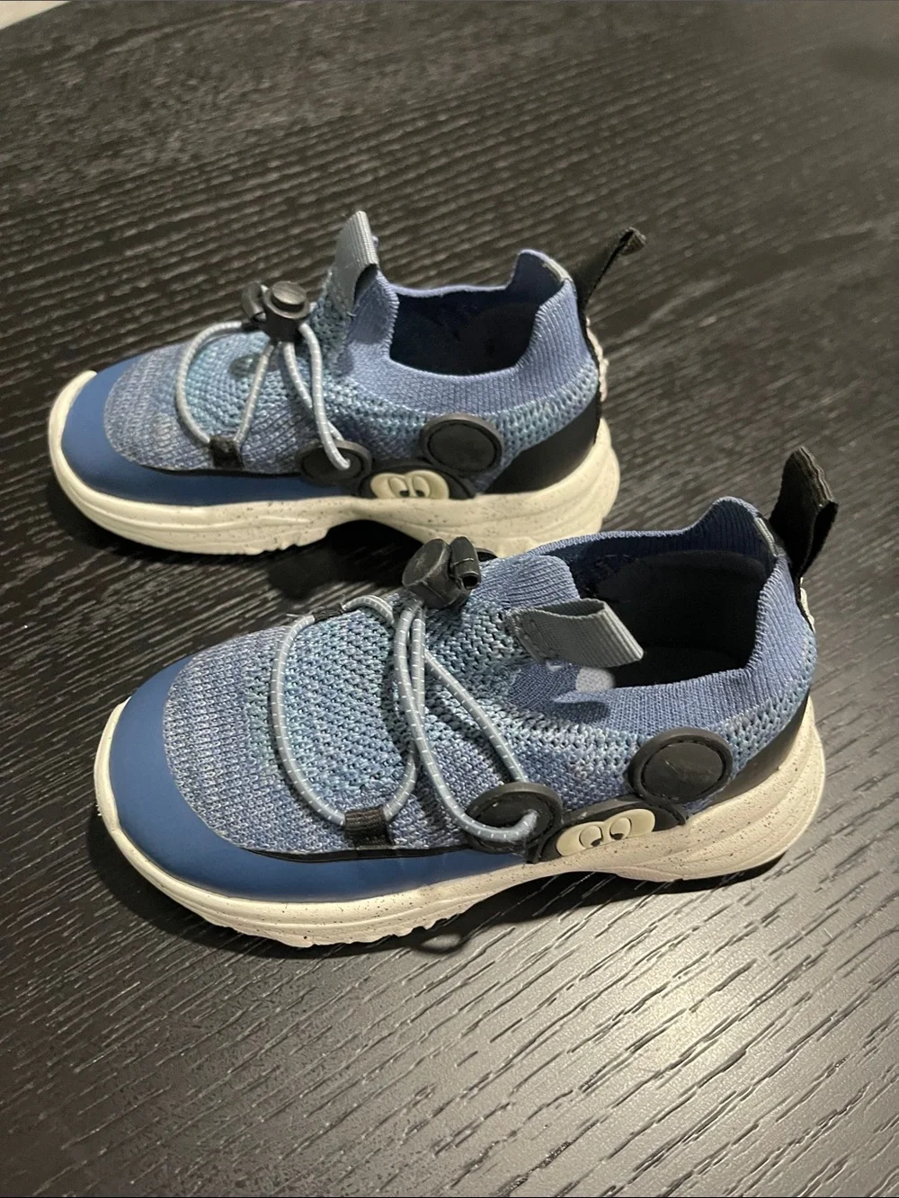 Pre loved ZARA Kids Blue Knit Athletic Sneakers - Lightweight Comfort